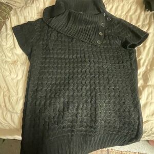 LG Women's Charcoal Cowl Neck Sweater